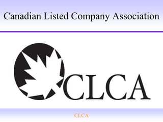 Canadian Listed Company Association CLCA 