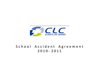 School Accident Agreement 2 0 1 0 -  2 0 1 1 