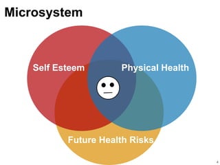 Microsystem
4
Self Esteem Physical Health
Future Health Risks
 