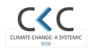 CLIMATE CHANGE: A SYSTEMIC
RISK
 