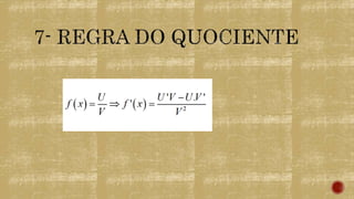 Cálculo (DERIVADAS)