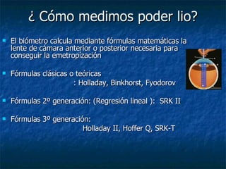 Cálculo LIO Post Qx. Refractiva | ODP