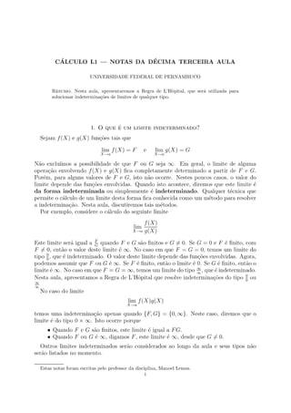 Cálculo 1