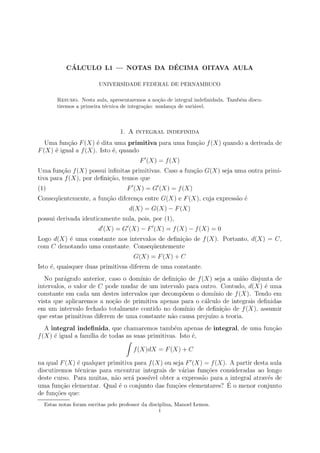 Cálculo 1