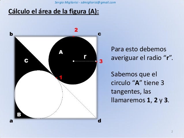 Cálculo De Area De La Figura