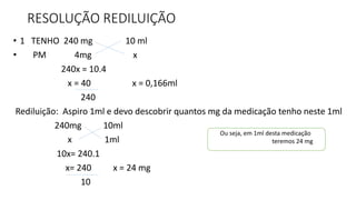 Cálculo de diluição e Rediluição.pdf