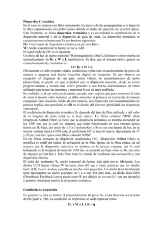 Cálculo de un enlace de fibra óptica | DOC
