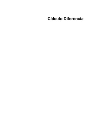 Cálculo Diferencia
 