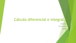 Cálculo diferencial e integral I
Actuaría
FES Acatlán
UNAM
 