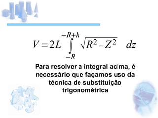 Para resolver a integral acima, é necessário que façamos uso da técnica de substituição trigonométrica 