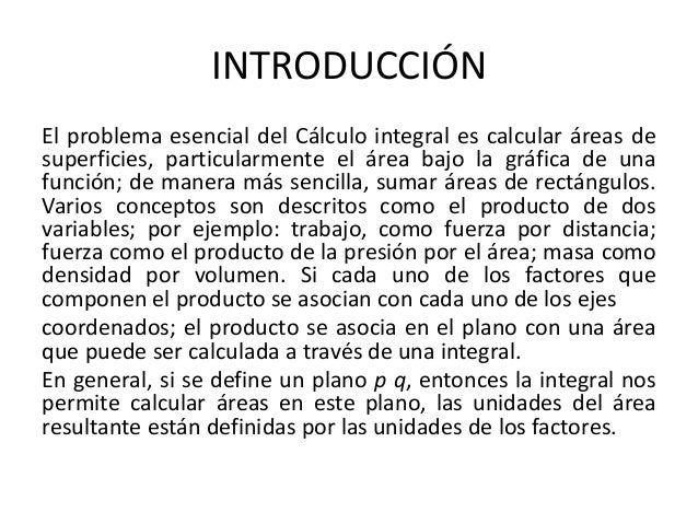 Introduccion De Un Proyecto De Calculo Integral