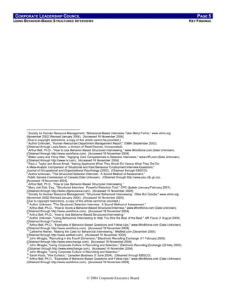 Classic Behavior_Based_structured_interviews | PDF