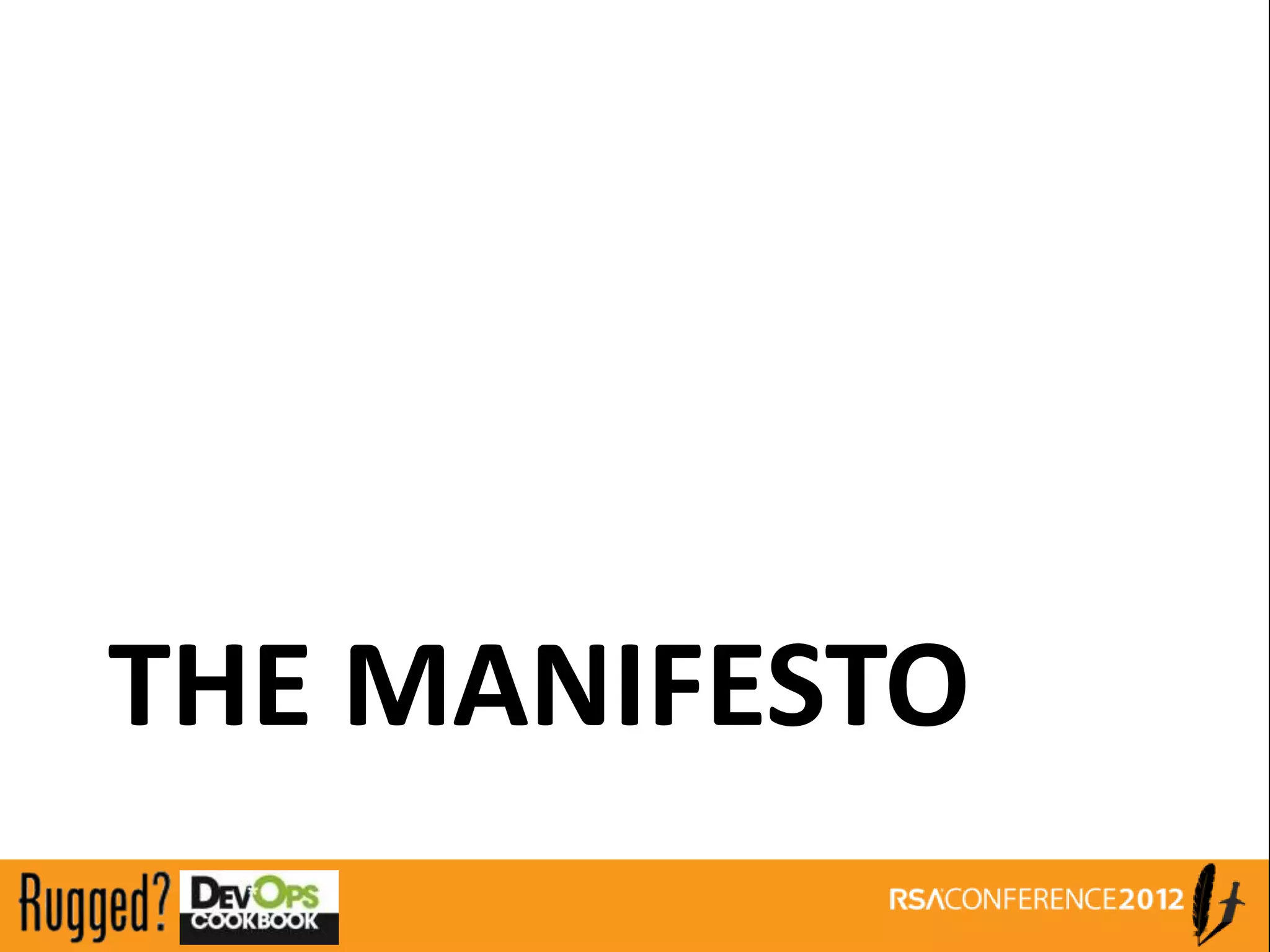 THE MANIFESTO
 
