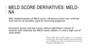 Scoring in liver disease | PPTX