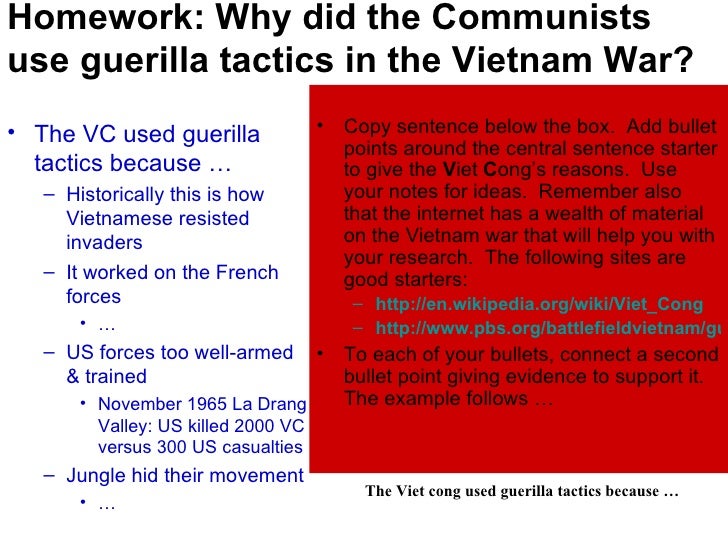 Vietnam war homework help