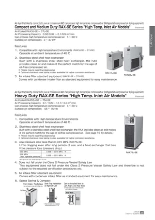 Clean Air System Catalog RAX Series Made in Japan D AG | PDF