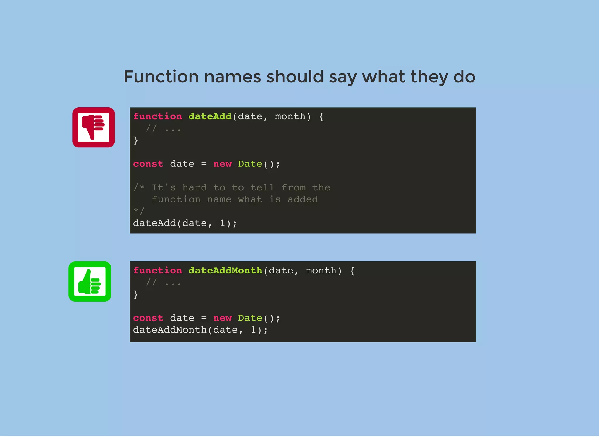 Clean code in JavaScript | PPT