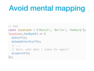 Concepts of Clean Code adapted for JavaScript - Tech'n'Drinks @myposter ...