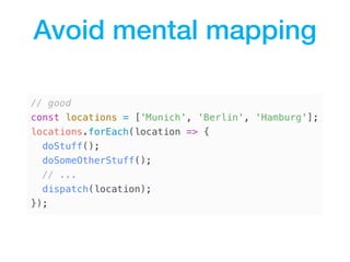 Concepts of Clean Code adapted for JavaScript - Tech'n'Drinks @myposter ...