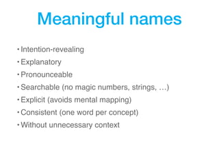 Concepts of Clean Code adapted for JavaScript - Tech'n'Drinks @myposter ...