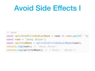 clean code javascript: clean code concepts adapted for... Concepts of Clean Code adapted for JavaScript - Tech'n'Drinks @myposter ...