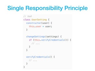Concepts of Clean Code adapted for JavaScript - Tech'n'Drinks @myposter ...