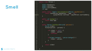 Clean code - smells and heuristics | PDF