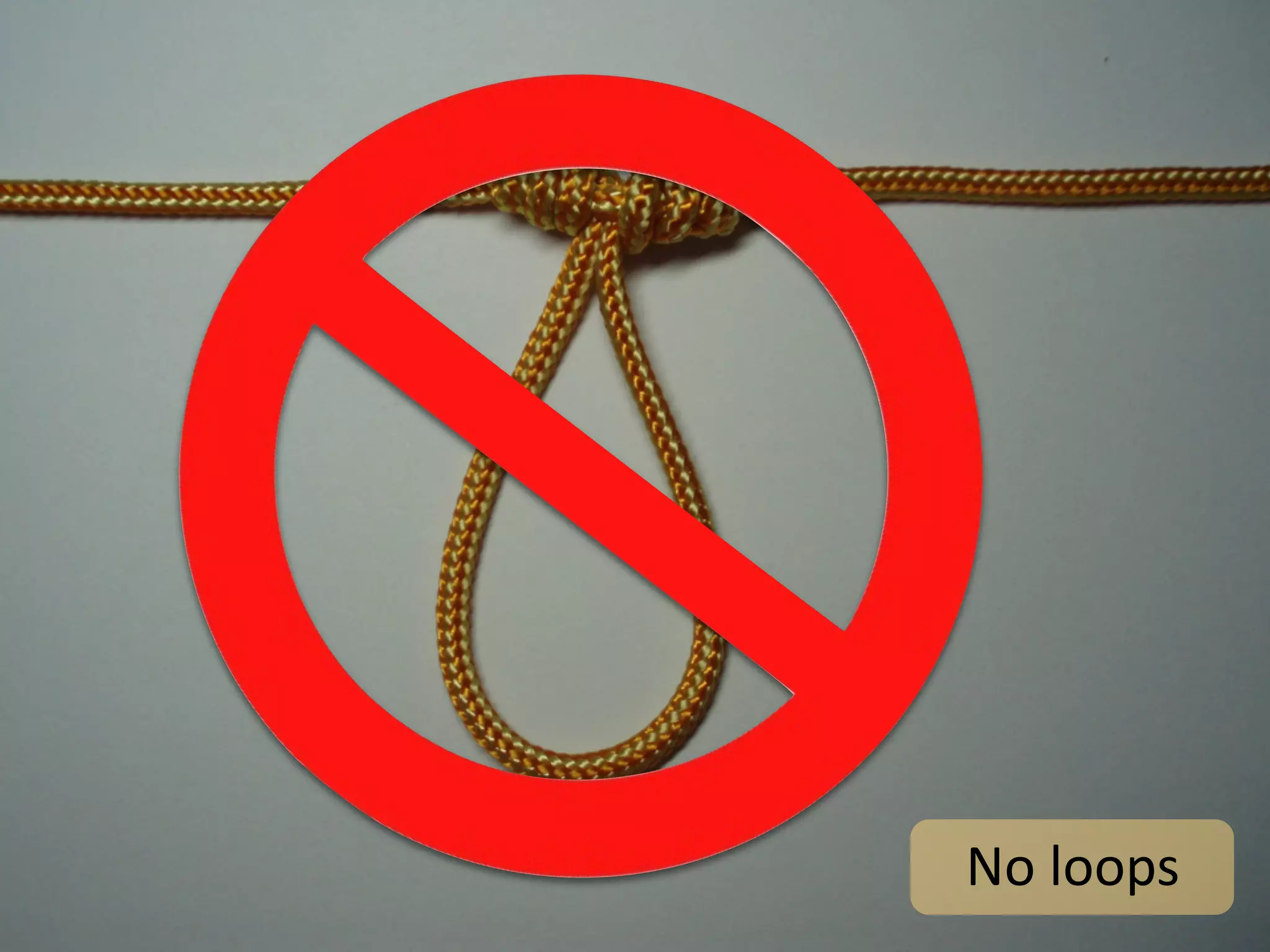 No	
  loops
 