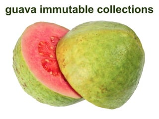 guava immutable collections
 