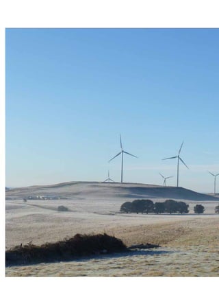 Front cover image: Nyngan Solar Farm, New South Wales. Image courtesy AGL.
This page: Taralga Wind Farm, New South Wales
 