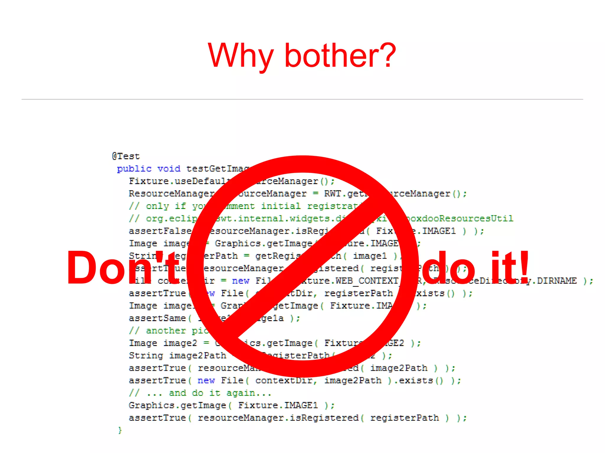 Why bother? 
Don't do it! 
 