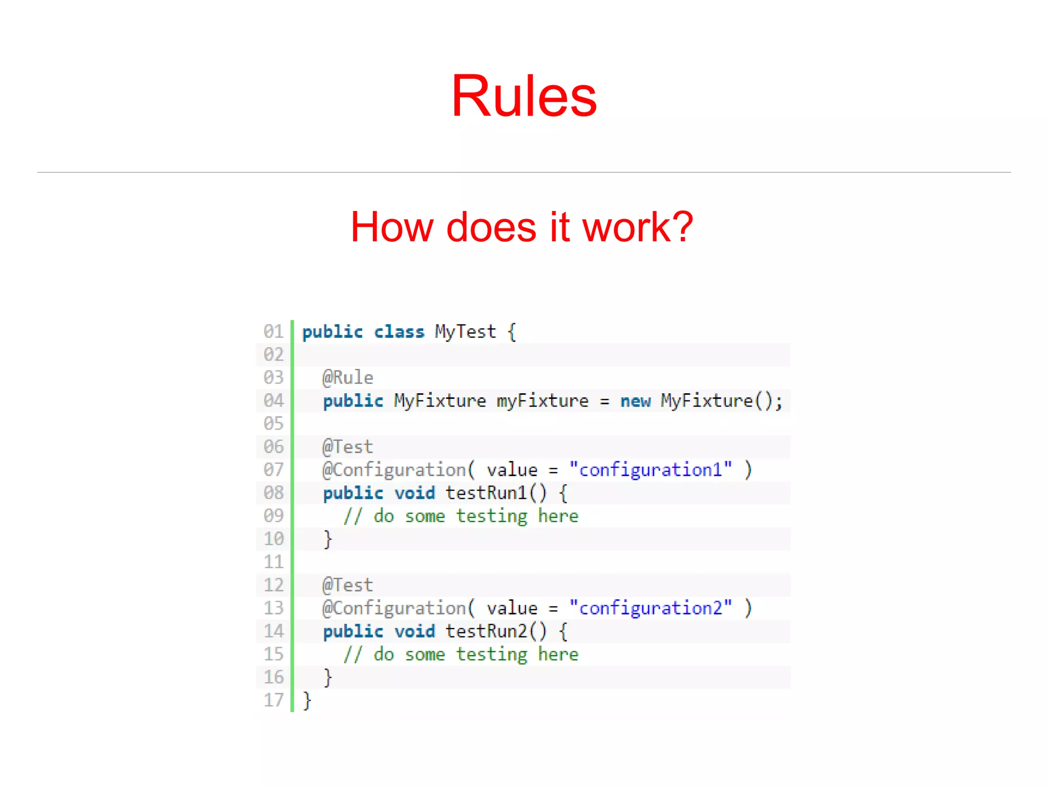 Rules 
How does it work? 
 