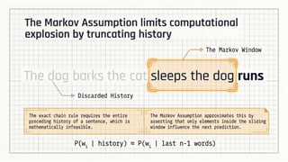 Corpus, Language Modeling, N-gram models, Probability estimation
