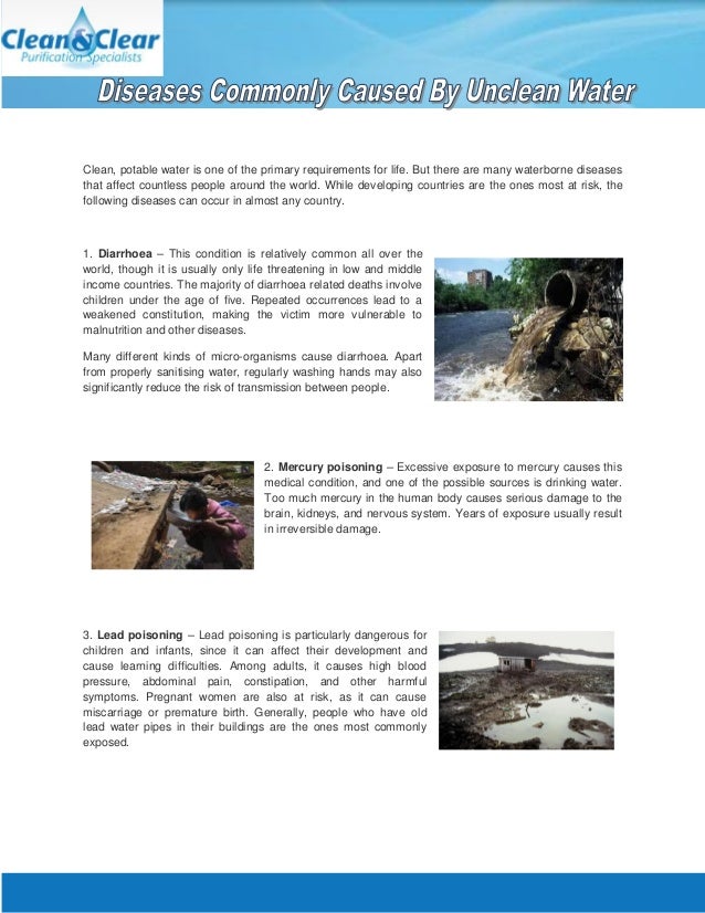 Diseases Commonly Caused By Unclean Water