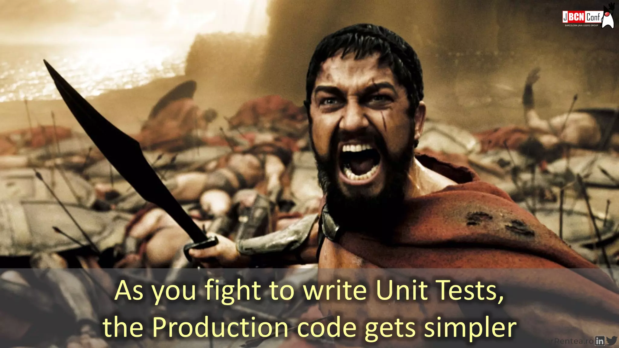 116
As you fight to write Unit Tests,
the Production code gets simpler
 