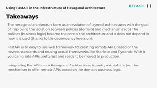 Clean architectures with fast api pycones | PDF