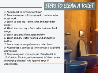 Bathroom Cleaning Procedures for Housekeeping