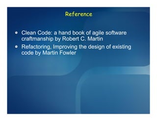 Clean code | PDF
