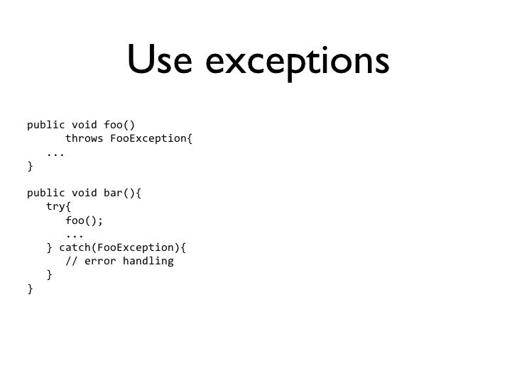 Clean code and Code Smells