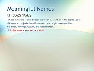 Naming Standards, Clean Code | PPTX