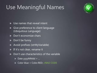 Code Meaningful Name Clean code | PPTX