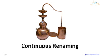 VictorRentea.ro19
Continuous Renaming
 