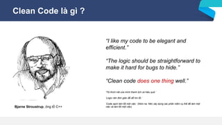 Code Clean C Clean code | PPTX