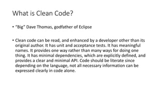 Clean code chpt_1 | PPTX