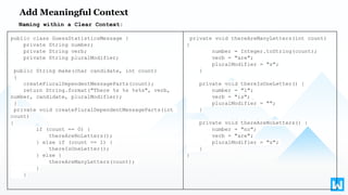 Code Meaningful Name Clean code: meaningful Name | PDF