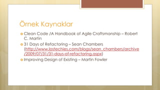 Clean code & refactoring | PPTX