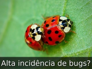 Alta incidência de bugs?

 