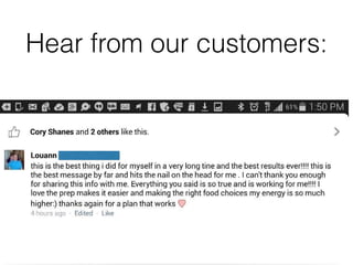 Hear from our customers:
 