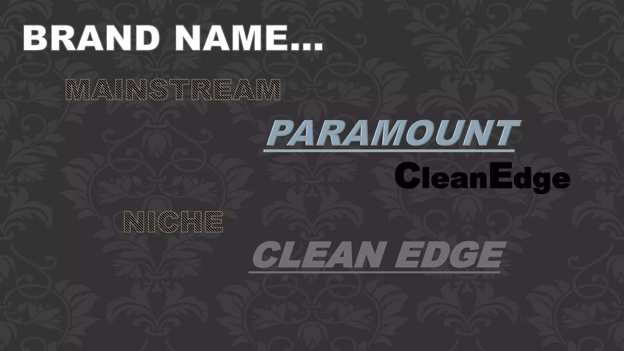 CleanEdge
CLEAN EDGE
 