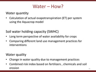 Testing the CLEANED framework in Lushoto, Tanzania